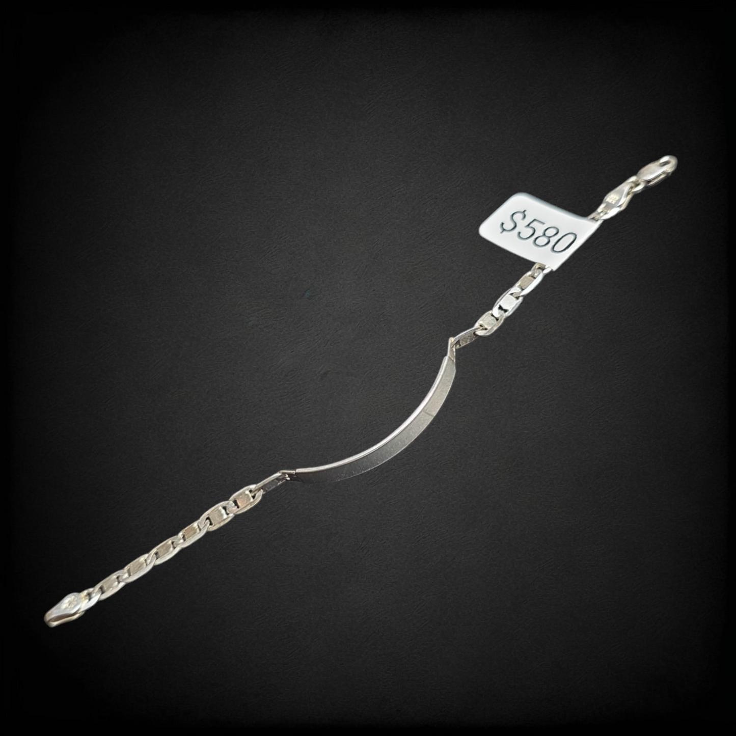 Pulsera Esclava de Plata .925 Tipo Figaro – Pulsera para Grabado