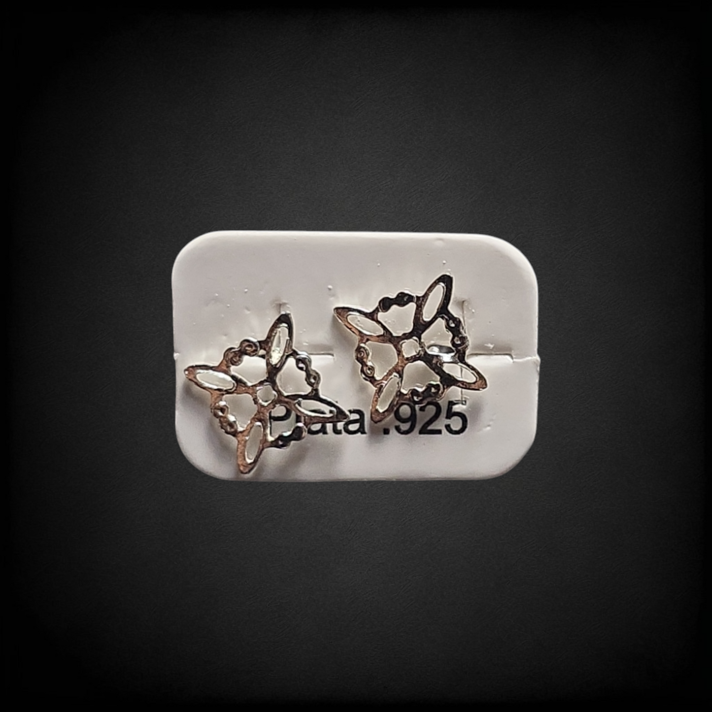 Aretes de Flor Plata .925 – Broqueles Diseño Floral