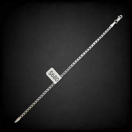 Pulsera de Plata Ley .925 Tipo Cubana – Diseño Clásico