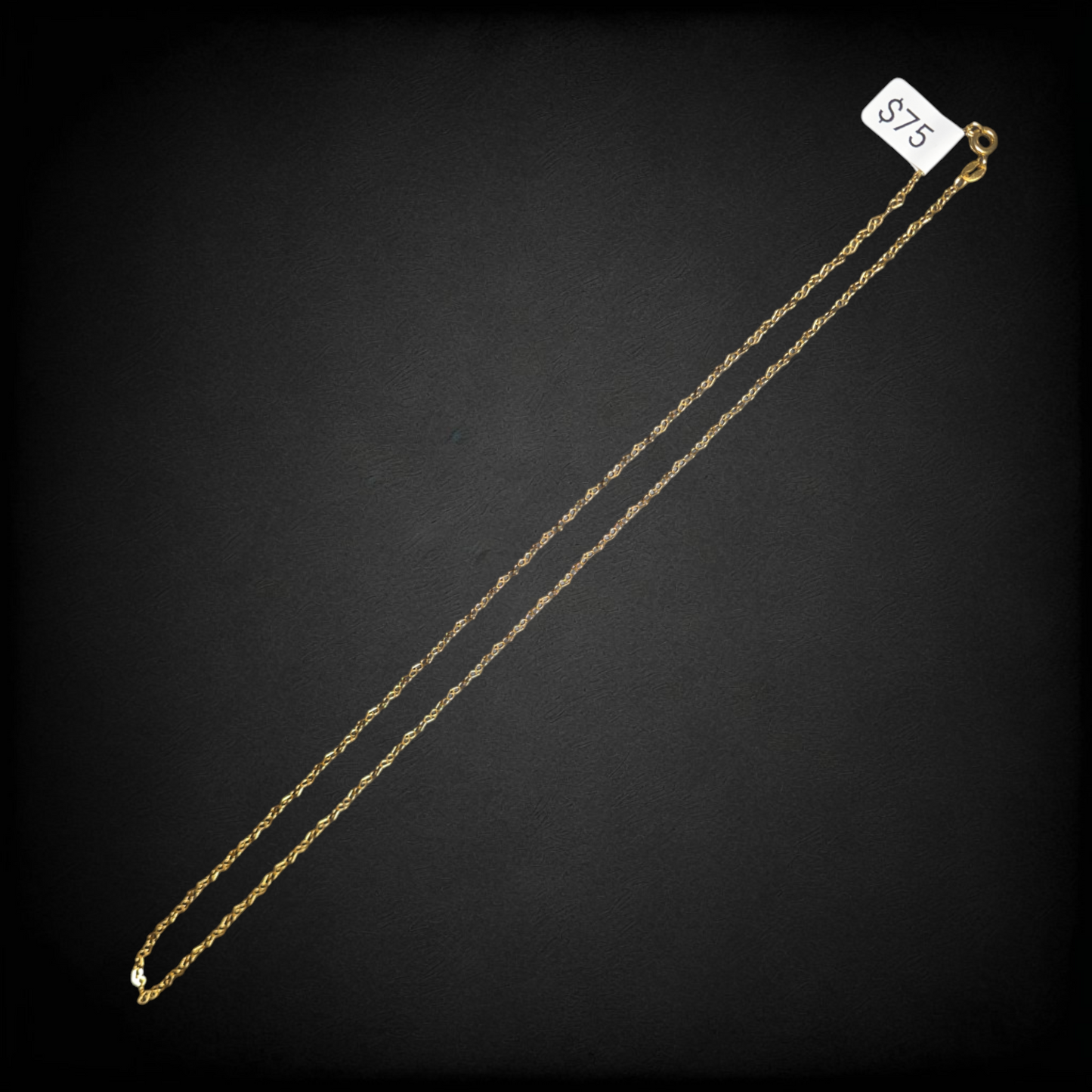 Cadena Oro Laminado Tipo Singapore para Dije